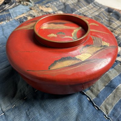 Red Lacquer Bowl Ca. 1930 Red Lacquer Bowl Ca. 1930