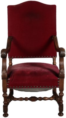Fauteuils Anciens Style Baroque Noyer Paille De Vienne XXe Siècle - Originaux - à Restaurer