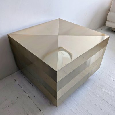 Gold cube coffee table discount