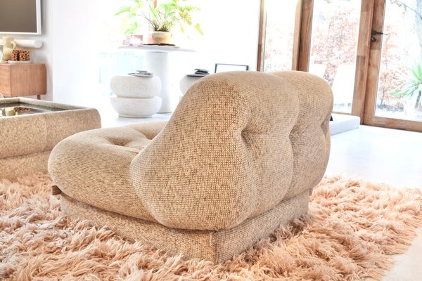 ま*こ様 Riliy vintage　スワンボレロ　ナチュラル Set of Nuvolone Lounge Chairs by Rino Maturi for Mimo Padova, 1970