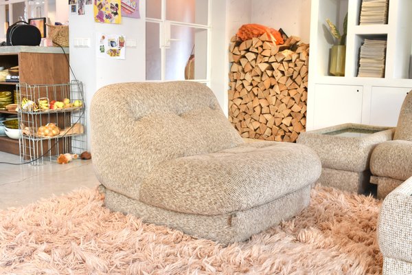 ま*こ様 Riliy vintage　スワンボレロ　ナチュラル Set of Nuvolone Lounge Chairs by Rino Maturi for Mimo Padova, 1970