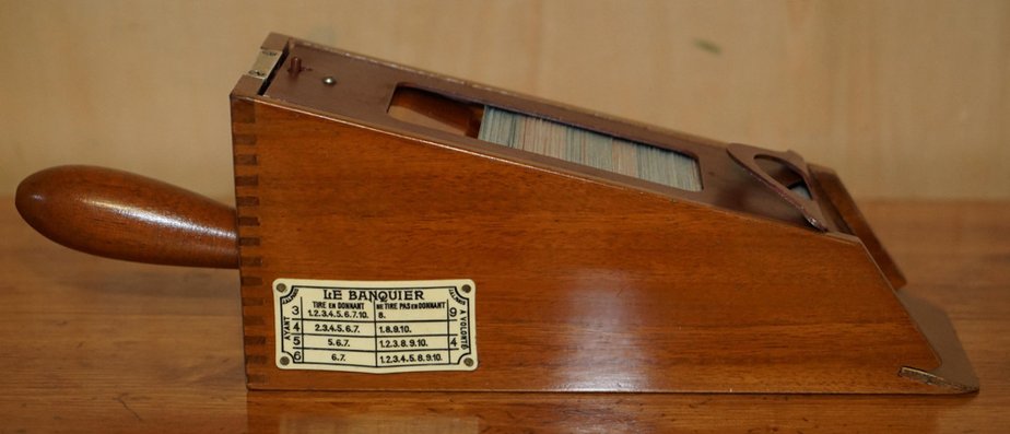 French Le Banquier Baccarat Mixed Card Dispenser for sale at Pamono