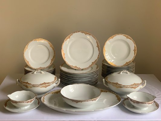 Vajilla francesa de Bernardaud Limoges, Juego de 42 en venta