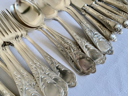 Vintage German Solingen Silver Plated Cutlery, 1965, Set of Vintage German Solingen Silver Plated Cutlery, 1965, Set of