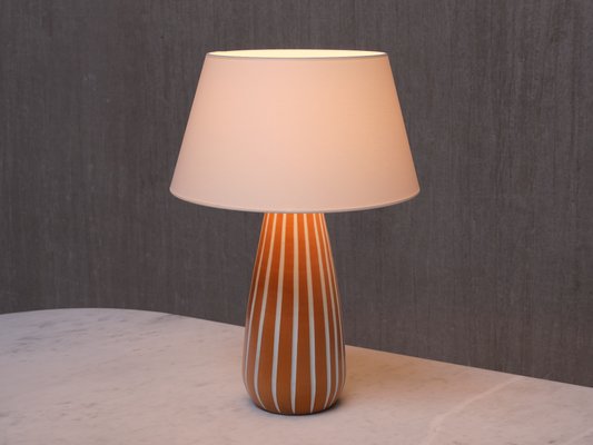 Ceramic Inca Table Lamp by Ingrid Atterberg for Upsala Ekeby, 1947 for sale at Pamono