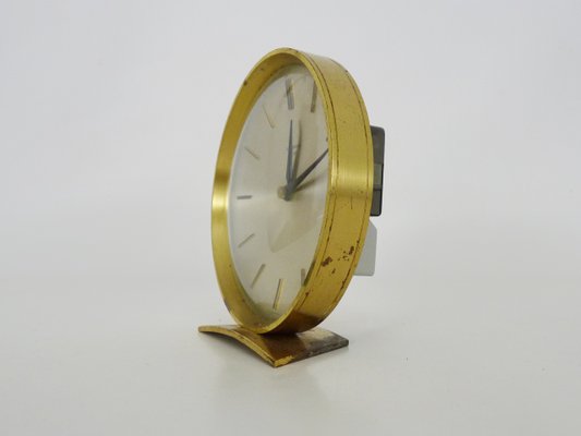 Reloj de mesa Ato de latón de Junghans, años 60 en venta en Pamono