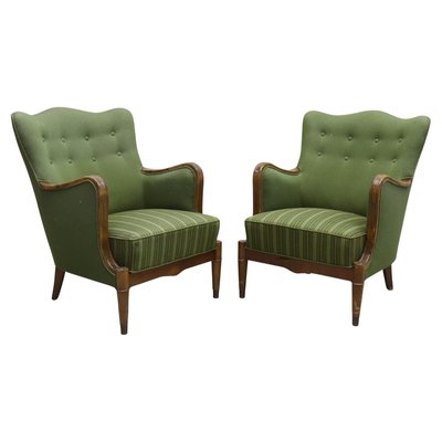 Pair of Danish Armchairs by Alfred Christensen Pair of Danish Armchairs by Alfred Christensen