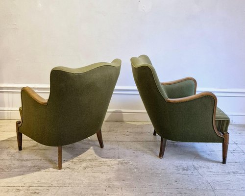 Pair of Danish Armchairs by Alfred Christensen Pair of Danish Armchairs by Alfred Christensen