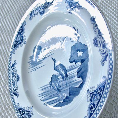 19th Century French Japanese Collection Plates with Birds from