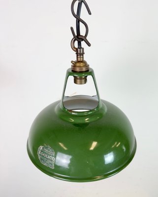 Industrial Green Enamel Factory Pendant Lamp from Coolicon, 1950s