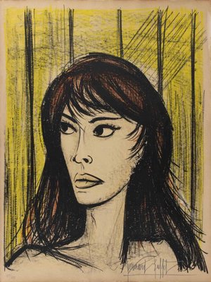 Bernard Buffet, Rita, Lithograph, 1960s for sale at Pamono