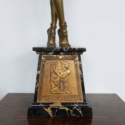 Demetre Chiparus, Art Deco Egyptian Dancer, 1920s-1940s, Bronze