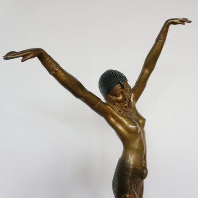 Demetre Chiparus, Art Deco Egyptian Dancer, 1920s-1940s, Bronze