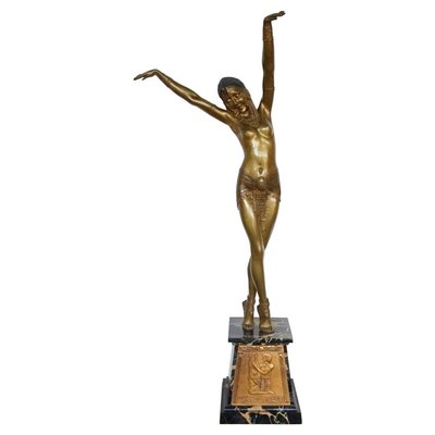 Demetre Chiparus, Art Deco Egyptian Dancer, 1920s-1940s, Bronze