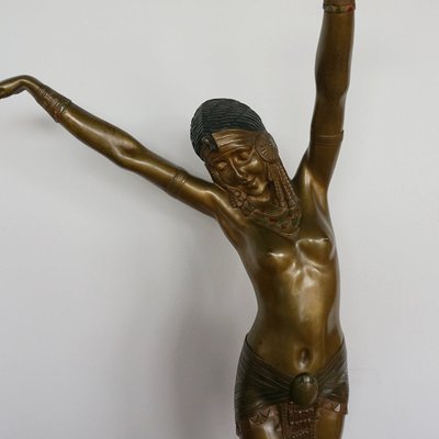 Demetre Chiparus, Art Deco Egyptian Dancer, 1920s-1940s, Bronze