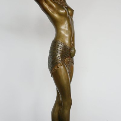 Demetre Chiparus, Art Deco Egyptian Dancer, 1920s-1940s, Bronze