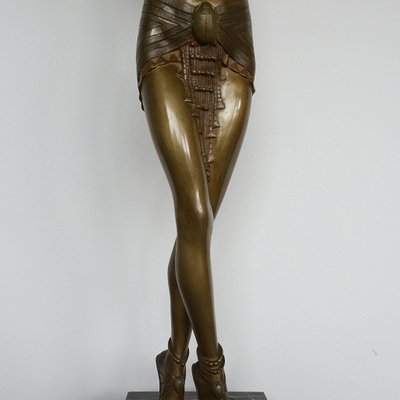 Demetre Chiparus, Art Deco Egyptian Dancer, 1920s-1940s, Bronze