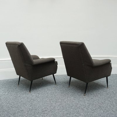 Mid-Century Lounge Chairs, 1950s, Set of 2
