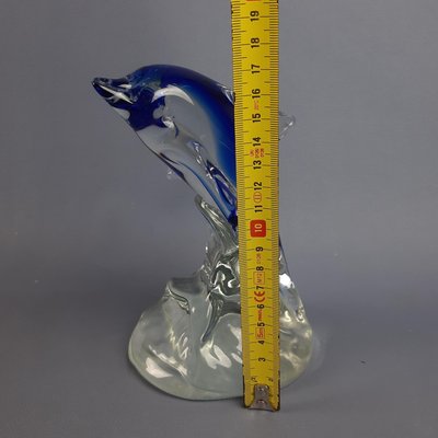 2 pezzi personalizzati delfino in vetro di Murano figurine in miniatura ornamenti scrivania di casa acquario decorazione accessori simpatici statue di animali marini  15