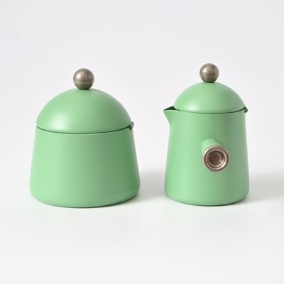 Milchkännchen & Zuckerdose aus Edelstahl von Lavazza, 1980er, 2er Set bei Pamono kaufen