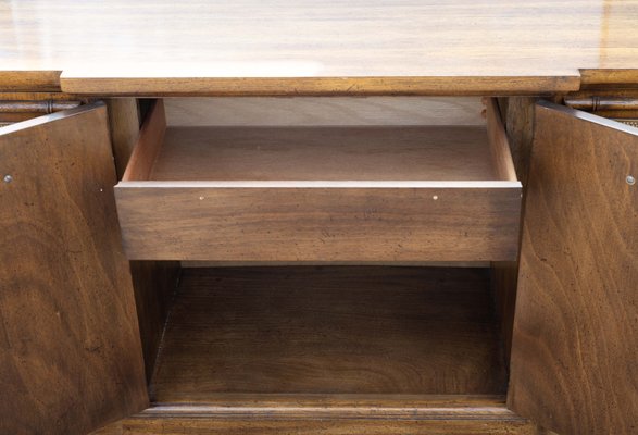Faux Bamboo Cane and Brass Handled Sideboard from American of