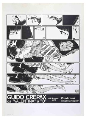 Crepax, from Valentina to O, Offset Print, 1976 for sale at Pamono