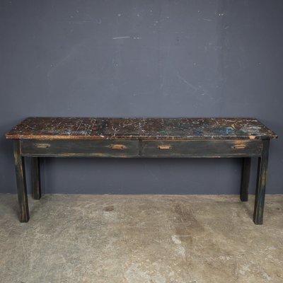 【WANT ANTIQUE購入】1960-70's Vintage Table Paint Splashed Art Department Table, 1960s for sale at Pamono