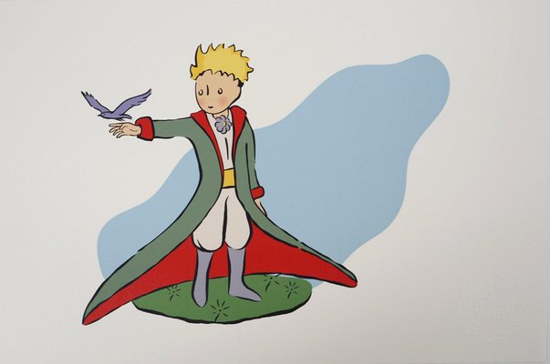 Antoine de Saint-Exupéry Dessins Antoine de Saint-Exupery, The Little Prince and the Bird