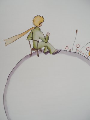 Antoine de Saint-Exupery, The Little Prince on the Flower
