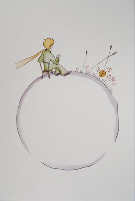 Antoine de Saint-Exupery, The Little Prince on the Flower