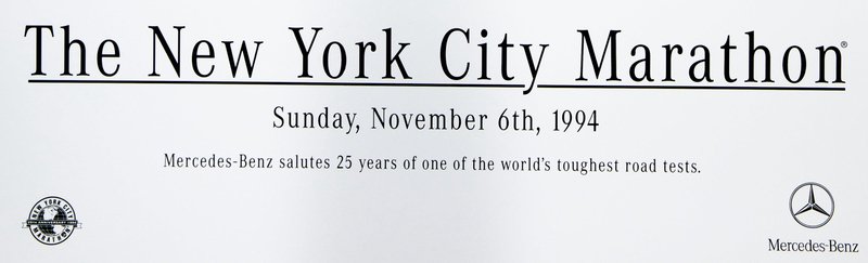 Dave Cutler NYC Marathon 1994 Poster for sale at Pamono