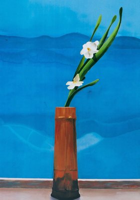 David Hockney Mount Fuji and Flowers Poster for sale at Pamono
