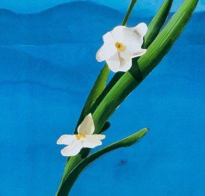 額装品/Mt Fuji and Flowers（デビット ホックニー）/ポスター David Hockney Mount Fuji and Flowers Poster for sale at Pamono