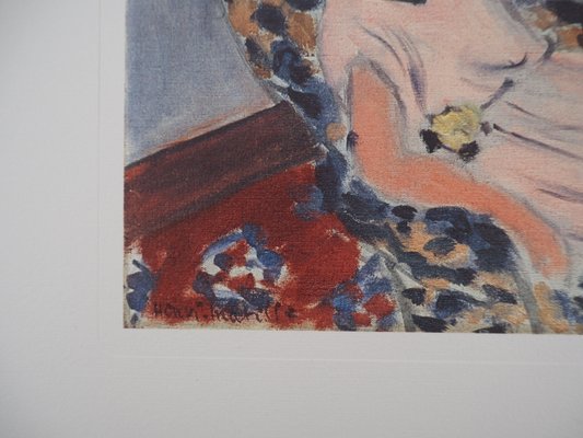 Henri Matisse、INTERIEUR A NICE、画集画、新品額装付 Henri Matisse, Interior at Nice - US Auction Online