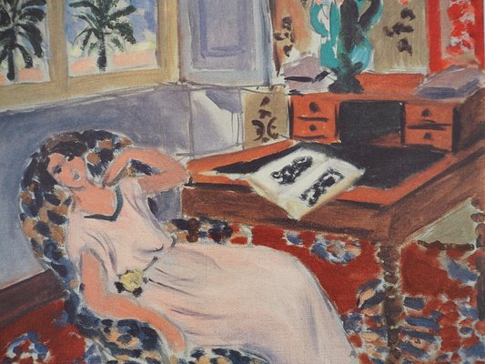 Henri Matisse, Interior View of Nice, Siesta, Lithograph for