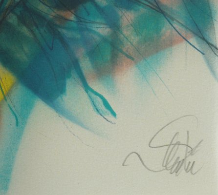 Jean-Baptiste Valadie, Woman with Bouquet, Lithograph for sale at