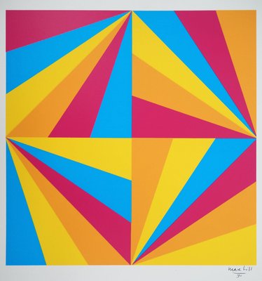 Max Bill, Geometrische Komposition, Montreux Jazz, Siebdruck bei