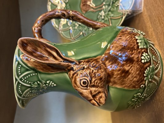 Jug with Rabbit by Bordallo Pinheiro for sale at Pamono