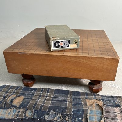 Goban Shinkaya 9x9 sur Pieds - Petit Jeu de Go Plateau en Bois Goban Shinkaya 9x9 sur Pieds - Petit Jeu de Go Plateau en Bois