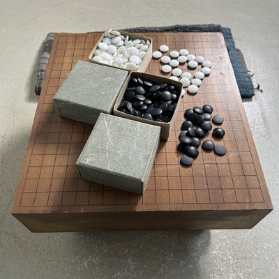 thumbnail image 2 of Vintage Japanese Go Board (Goban) With Legs - Used Traditional IGO Game Board 2 of 3
