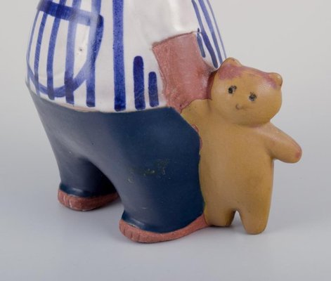Glazed Ceramic Figurine Malin by Lisa Larson for Gustavsberg