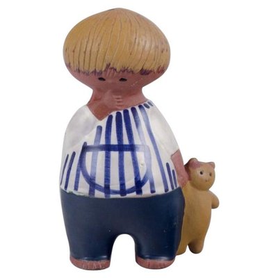 Glazed Ceramic Figurine Malin by Lisa Larson for Gustavsberg