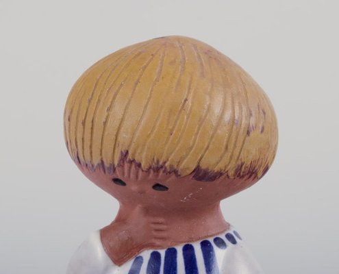 Glazed Ceramic Figurine Malin by Lisa Larson for Gustavsberg