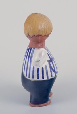 Gustavsberg LisaLarson Ungar Malin マリン Glazed Ceramic Figurine Malin by Lisa Larson for Gustavsberg