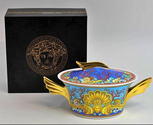 VERSACE メデューサ　クリスタル　フルーツボウル Versace For Rosenthal Medusa Crystal Bowl For Sale at 1stDibs