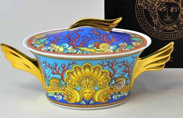 Rosenthal Versace Soup Tureen with Lid by Versace Home Collection