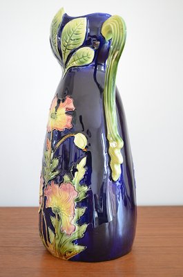 Art Nouveau Austrian Majolica Vase, 1890s for sale at Pamono