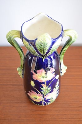 Art Nouveau Austrian Majolica Vase, 1890s for sale at Pamono