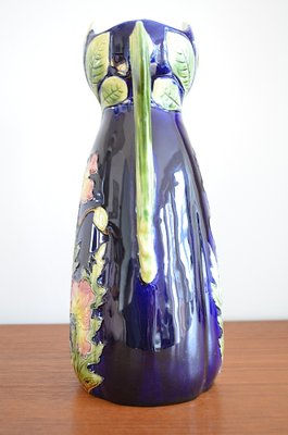 Art Nouveau Austrian Majolica Vase, 1890s for sale at Pamono