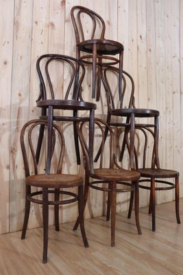 Bentwood Bistro Chairs N°18 from Fischel, 1900, Set of for sale